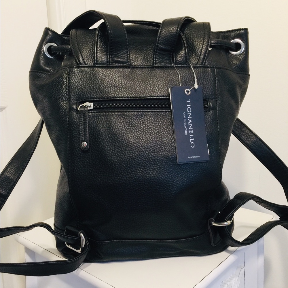 Backpack by Tignanello, Black Leather